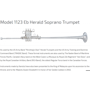 KÈN INSTRUMENTS - ZIGMANT KANSTUL HERALDS-Model 1123 Eb Herald Soprano Trumpet